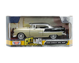 #79031BE 1/24 Get Low Beige & Black 1955 Chevy Bel Air Hard Top