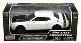 #79350WH 1/24 White 2018 Dodge Challenger SRT Hellcat Widebody