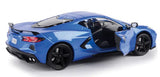 #79360BL 1/24 Blue 2020 Chevy Corvette C8 Stingray