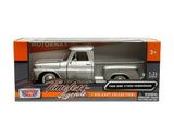 #79379SIL 1/24 Silver 1966 GMC C1000 Fenderside Pickup