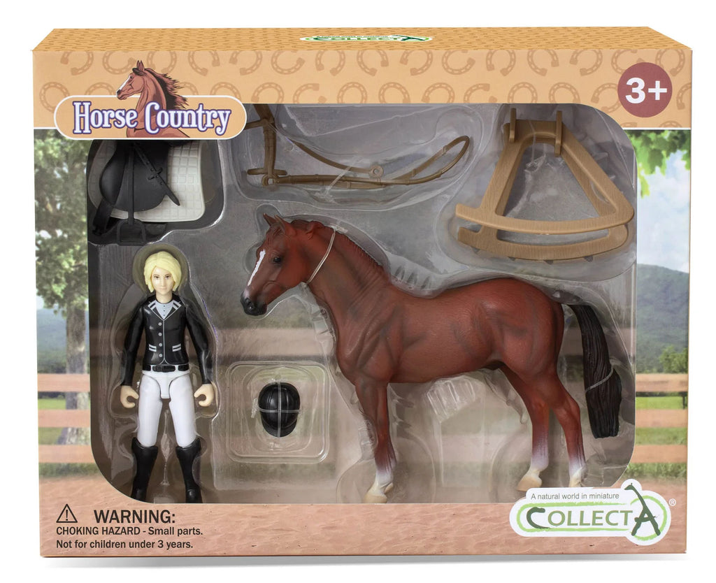 #84244 1/18 Lady Tournament Rider & Horse Set