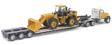 #84418 1/87 Cat CT681 Day Cab Tractor with Lowboy Trailer & Cat 950G Wheel Loader