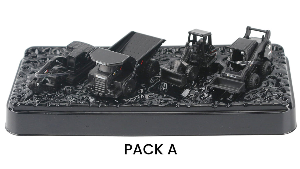 #85996B-A Cat Micro Constructors 4-pc Black Edition Set A