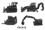 #85996B-B Cat Micro Constructors 4-pc Black Edition Set B