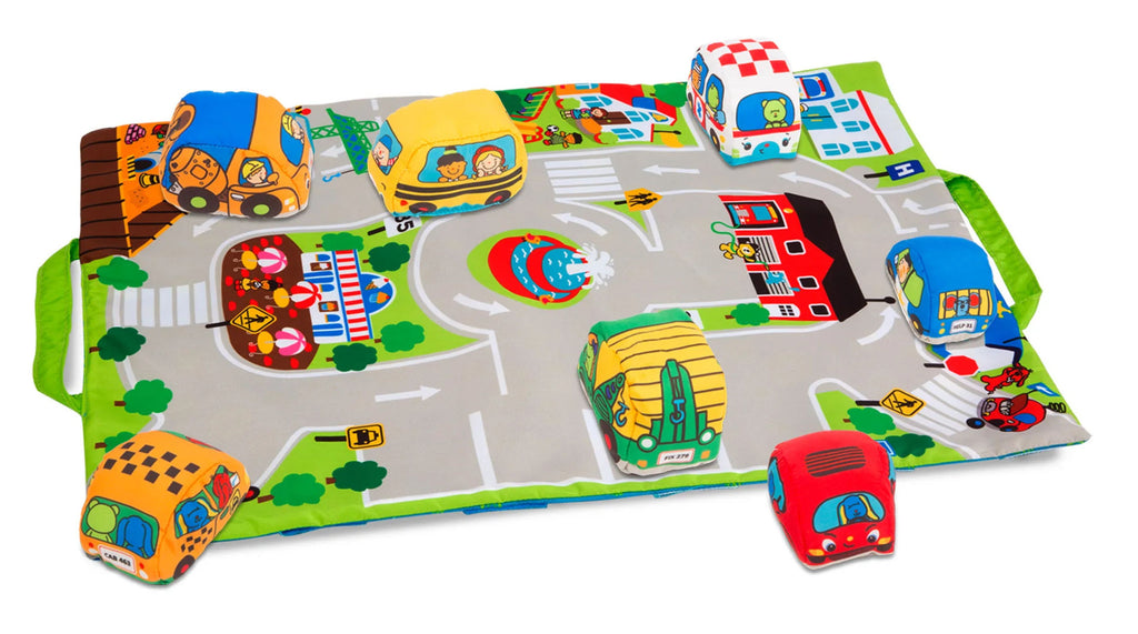 #9214 Take-Along Town Play Mat with Vehicles