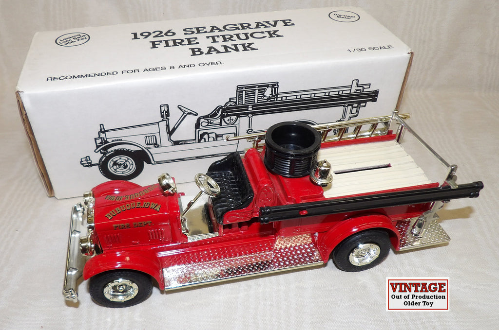 #9497 1/30 Dubuque Iowa Fire Dept. 1926 Seagrave Fire Truck Bank