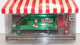 #97170-EG 1/64 Hobby Shop 2019 Ford Transit LWB High Roof Van with Car Jack & Battery Charger- Green Chrome Chase