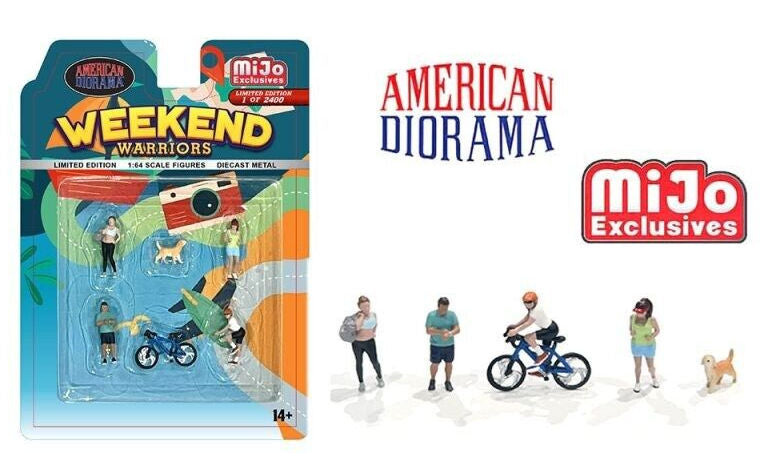 #AD-2402MJ 1/64 American Diorama Weekend Warriors Figure Set