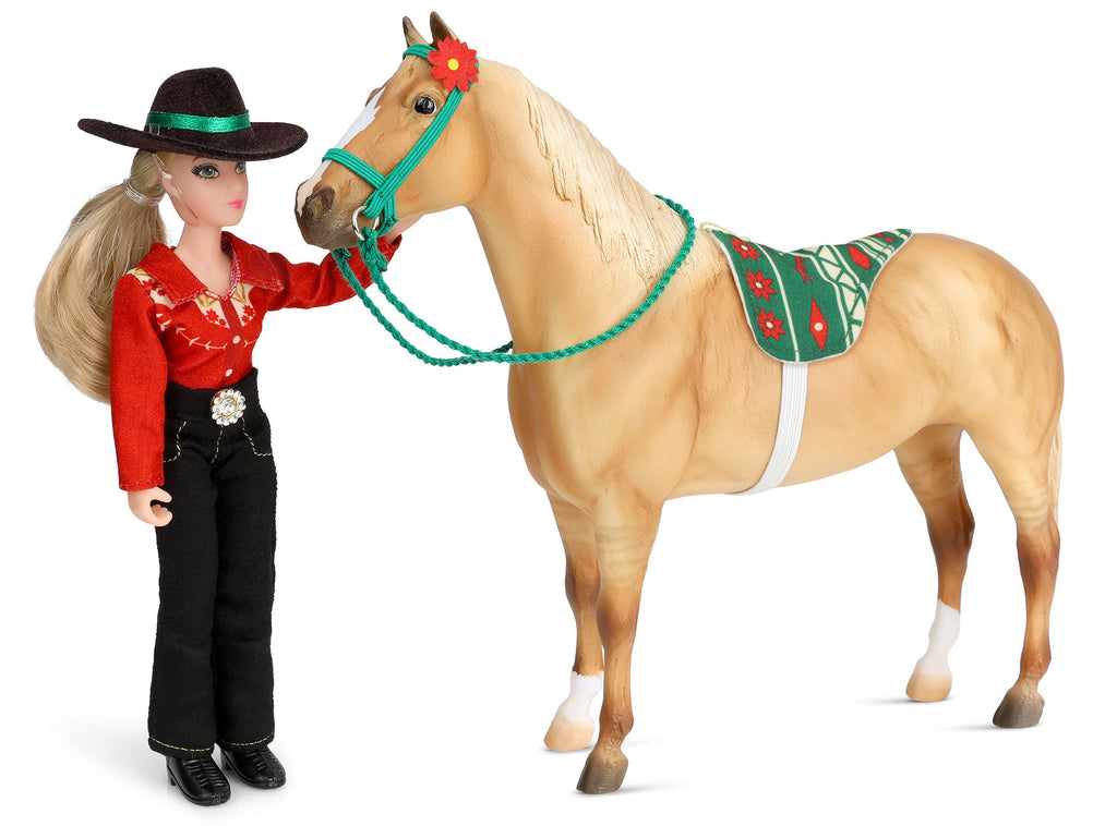 #B-HP-10368 1/9 Holiday Trail Ride Pony Play Set