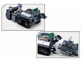 #B0681 WWII Army 4-in-1 Armored Vehicle Building Brick Kit