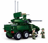 #B0753 Model bricks EBRC 6x6 Wheeled Infantry Combat Vehicle Building Brick Set