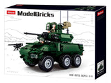 #B0753 Model bricks EBRC 6x6 Wheeled Infantry Combat Vehicle Building Brick Set