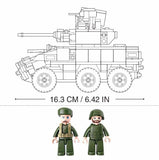 #B0753 Model bricks EBRC 6x6 Wheeled Infantry Combat Vehicle Building Brick Set