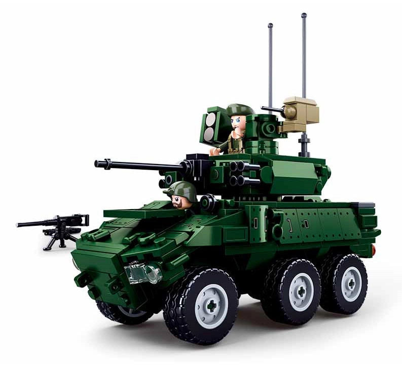 #B0753 Model Bricks EBRC 6x6 Wheeled Infantry Combat Vehicle Building Brick Set