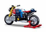 #B0958 Model Bricks Colorful Motorcycle Building Brig Set