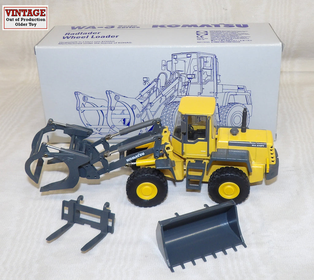 #C2434 1/50 Komatsu WA270PT-3 Wheel Loader with Attachments, Pre-Owned