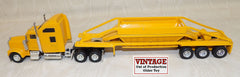 #CB1422 1/64 Yellow Kenworth Cab with Custom Built Belly Dump Trailer - No Package, AS IS