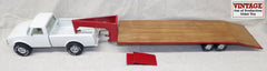 #CB1545 1/16 Nylint Pickup with Custom Built Gooseneck Flatbed Trailer - No Box, AS IS