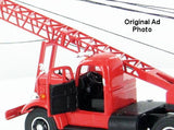 #CUST1052 1/50 Shield Bantam Crane with Clamshell on White WC22 Truck, 2010 National Toy Truck'n Construction Show