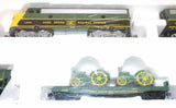 #D4404 1/87 John Deere HO Train Set with Model D Tractors 75th Anniversary, 2nd in a Series - Opened Box, AS IS