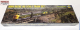 #D4404 1/87 John Deere HO Train Set with Model D Tractors 75th Anniversary, 2nd in a Series - Opened Box, AS IS