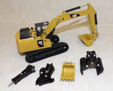 #D62 1/64 Caterpillar 320F L Hydraulic Excavator with 5 Work Tools - Broken Boom Joint, AS IS
