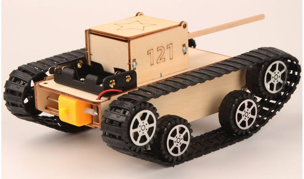 #FF265063 STEM Wooden Tank Construction Kit | Action Toys