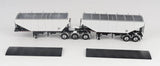 #J164FFGTR0001 1/64 B-Train Grain Trailers, White with Black Frame