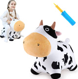 #HHC-14 Bouncy Pals Dairy Cow Plush Hopper Ride On