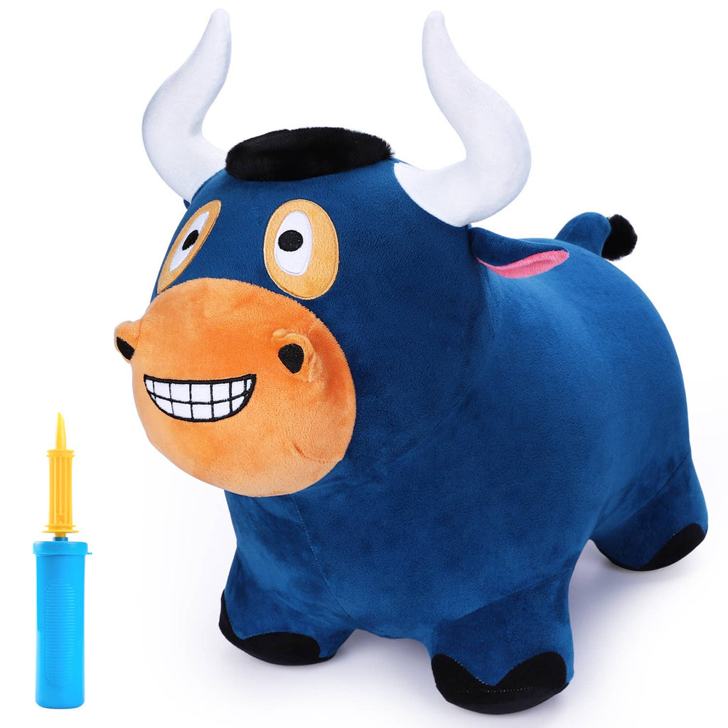 #HPB-04 Bouncy Pals Bull Plush Hopper Ride On