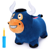 #HPB-04 Bouncy Pals Bull Plush Hopper Ride On