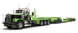 #J164FFGT0003 1/64 Lefthander Trucking Kenworth C500 & 3x3x3 Heavy Haul Lowboy with Jeep & Booster