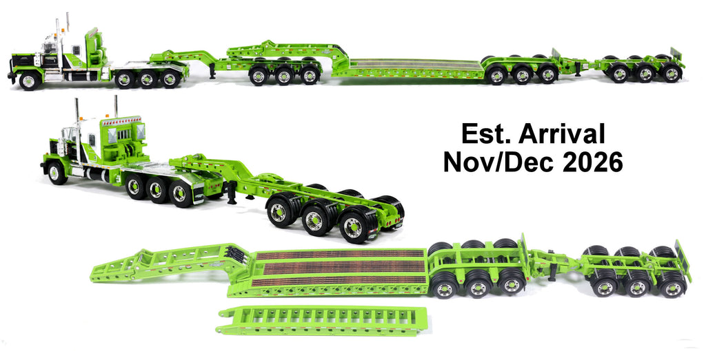 #J164FFGT0003 1/64 Lefthander Trucking Kenworth C500 & 3x3x3 Heavy Haul Lowboy with Jeep & Booster