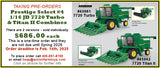 1/16 John Deere 7720 Turbo & 7720 Titan II Combine PRE-ORDER - Expected Spring 2026