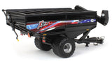 #JMM027 1/64 Patriotic Black J&M X1112 X-Tended Reach Grain Cart with Single Wheels