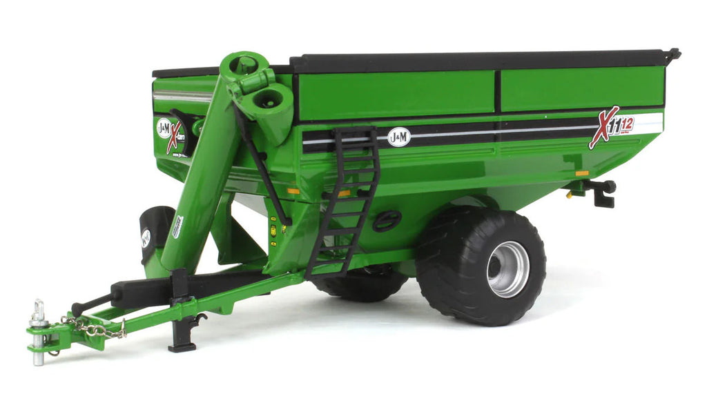 #JMM030 1/64 Green J&M X1112 X-Tended Reach Grain Cart with Singles