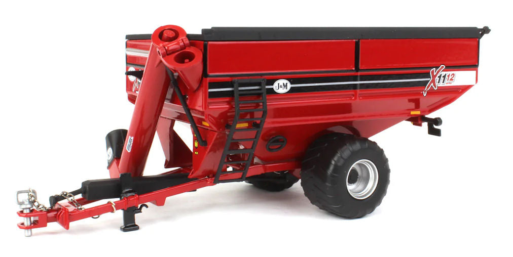 #JMM032 1/64 Red J&M X1112 X-Tended Reach Grain Cart with Singles