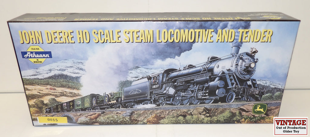 #JP327 1/87 John Deere HO Genesis Precision Steam Locomotive & Tender, 1st in a Series - Opened box, AS IS