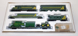 #JP414 1/87 John Deere HO Train Set with Combine & Tractor, 3rd in a Series - Opened Box, AS IS