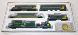 #JP414 1/87 John Deere HO Train Set with Combine & Tractor, 3rd in a Series - Opened Box, AS IS