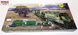 #JP414 1/87 John Deere HO Train Set with Combine & Tractor, 3rd in a Series - Opened Box, AS IS