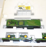 #JP507 1/87 John Deere HO Rolling Stock Set with John Deere 60 Tractors, 6th in a Series - Opened Box, AS IS
