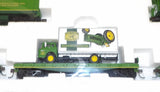 #JP507 1/87 John Deere HO Rolling Stock Set with John Deere 60 Tractors, 6th in a Series - Opened Box, AS IS