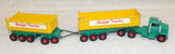 #K16-1A Matchbox Dodge Truck with Fruehauf Tipper Trailers - Used, No Box, AS IS