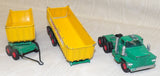 #K16-1A Matchbox Dodge Truck with Fruehauf Tipper Trailers - Used, No Box, AS IS