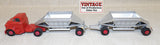 #K4-81 Matchbox GMC Cab with Fruehauf Hopper Trailers - Used, No Box, AS IS