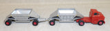 #K4-81 Matchbox GMC Cab with Fruehauf Hopper Trailers - Used, No Box, AS IS