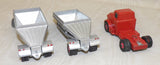 #K4-81 Matchbox GMC Cab with Fruehauf Hopper Trailers - Used, No Box, AS IS