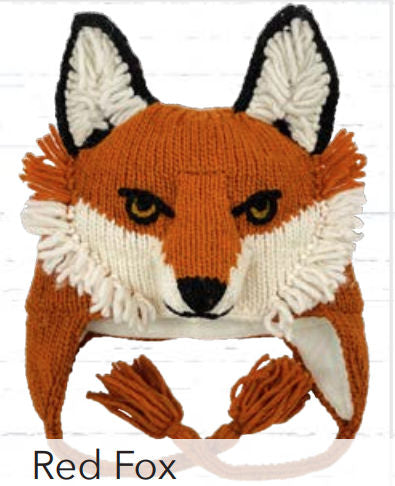 #KC023 Youth Red Fox Animal Hat