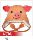 #KC024 Youth Pink Pig Animal Hat